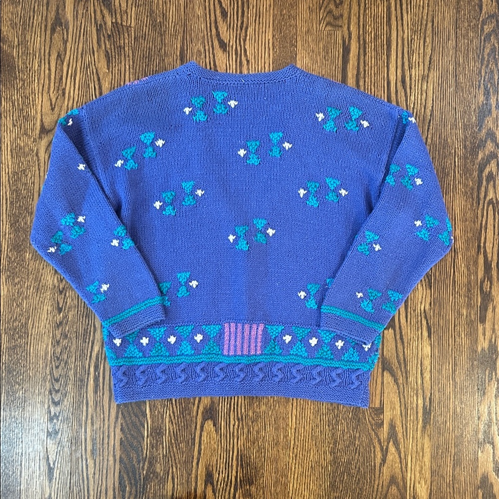 Vintage 90s Knit Cardigan Sweater - Picture 8 of 9